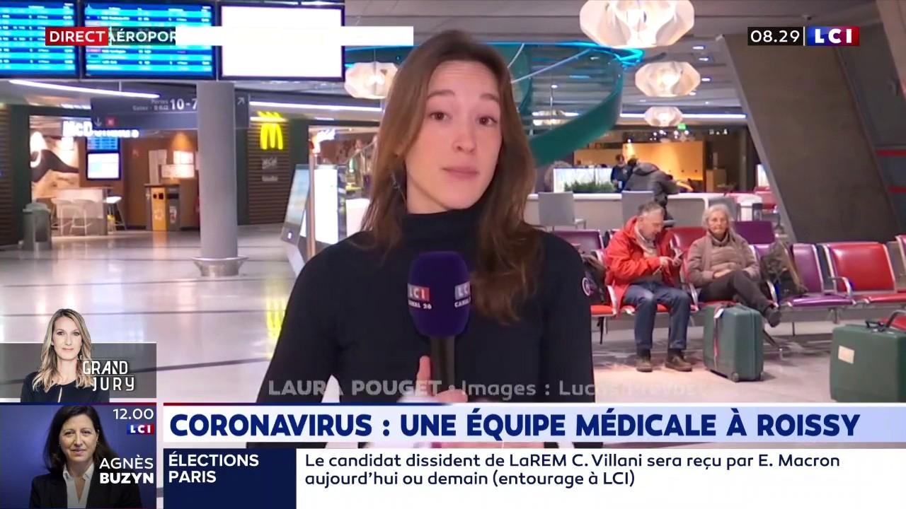 Coronavirus : en quoi consiste "l'équipe médicale d'accueil" à l'aéroport Charles-de-Gaulle ? (LCI)