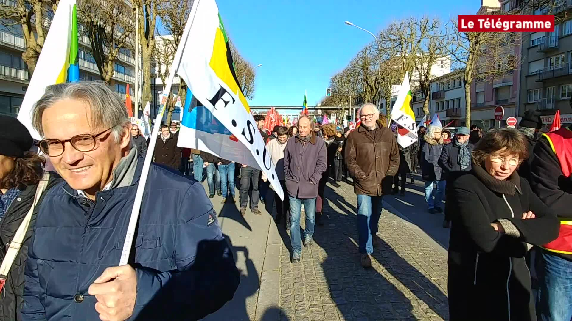 Réforme des retraites. Les manifestations du 6 février en Bretagne (Le Télégramme)