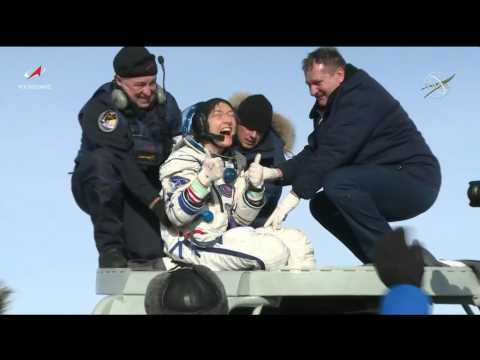 US astronaut lands on Earth after longest-ever mission by woman