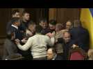 Push turns to shove in Ukraine parliament over controversial land reform - Label : AFPTV - First images - Category : Business