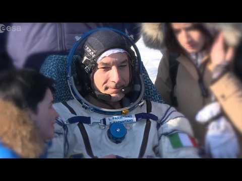 ISS crew return to earth with a with a hero's and heroine's welcome