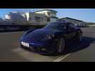 The new Porsche 718 Cayman GTS 4.0 in Gentian Blue Driving Video
