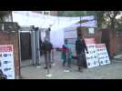 Polling station open for Delhi state election