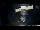 Soyuz spacecraft undocks to return to earth