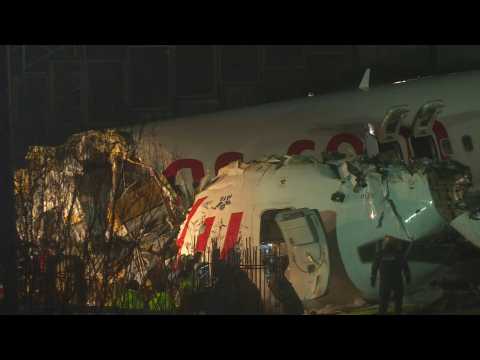 Turkey plane skids off runway at airport