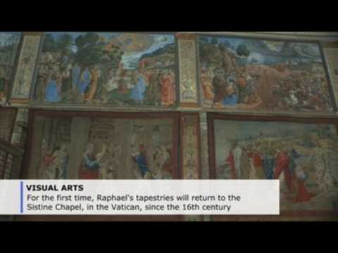 Raphael's opulent tapestries restored to former glory in Sistine Chapel