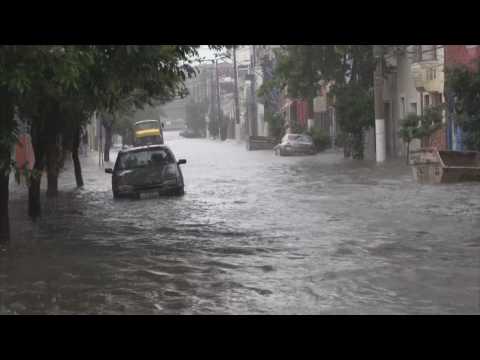 Heavy rainstorm paralyses largest city in Brazil, causes traffic chaos