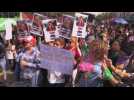 Women march in Mexico to remember young woman dismembered by her partner