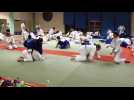 Les championnes cubaines Ortiz et Antomarchi en action sur le tatami de Pont-à-Mousson