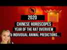 Chinese Horoscopes 2020 - Year of the Rat Overview &amp; Individual Animal Predictions...
