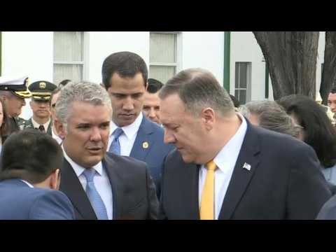 Venezuela's Guaido meets with Pompeo and Colombia's Duque