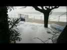 Huge waves as powerful storm batters coastal areas in southern France