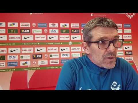 ASNL : le coach Jean-Louis Garcia et le milieu Grégoire Lefebvre parlent du départ de Jean-Michel Roussier et du match contre Clermont