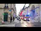 Nancy : securisation des toitures rue de la Visitation ce jeudi soir.
