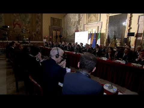 Leaders meet for roundtable at Franco-Italian summit in Naples