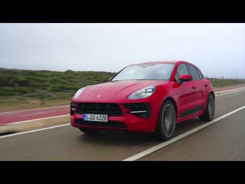 The new Porsche Macan GTS in Carmine Red Driving Video