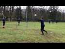Football : première séance sous la neige pour les Spinaliens