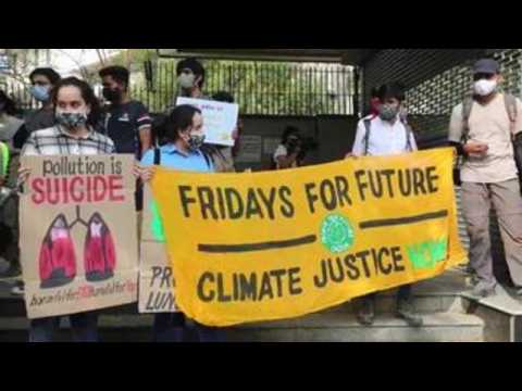 Dozens of climate activists protest in India