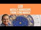 Leo Weekly Horoscope from 22nd March 2021