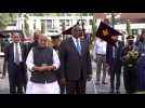 Pentagon chief welcomed in Delhi for first India visit - Label : AFPTV - First images - Category : News