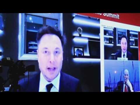 Elon Musk attends 2021 China Development Forum