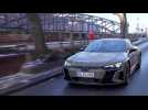 Audi RS e-tron GT Tactical Green Driving in the city