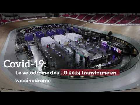 Covid-19: Le vélodrome des J.O 2024 transformé en vaccinodrome