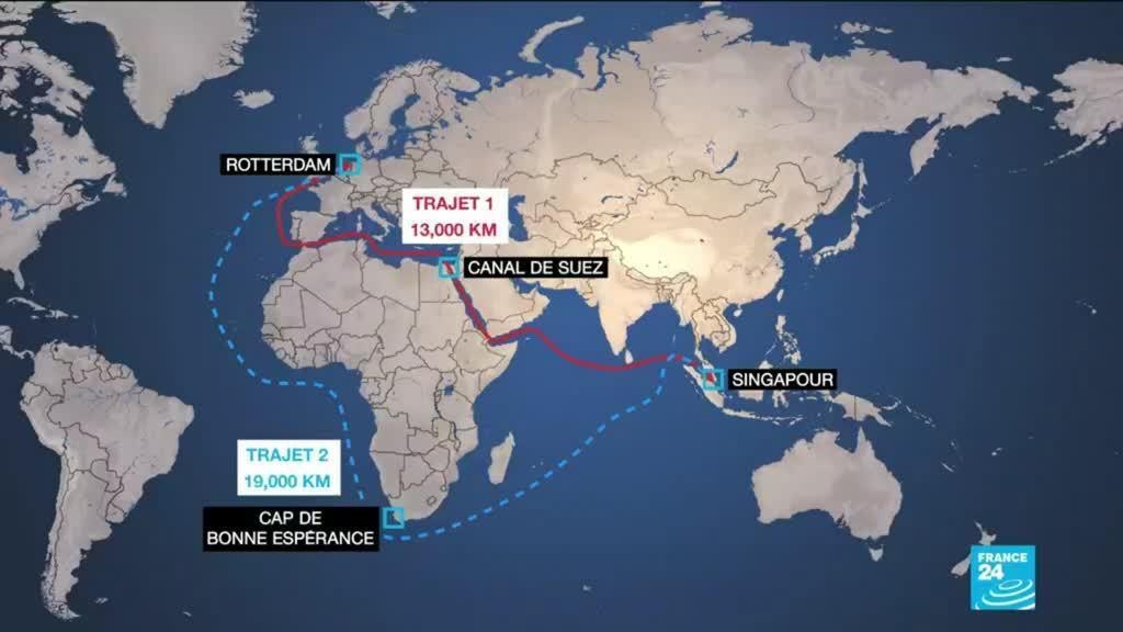 Blocage du Canal de Suez : le commerce mondial tourne au ralenti (France 24 FR)