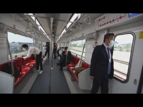 Bangkok's new suburban railway undergoes test run before operating in late 2021