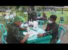 Vaccination drive for military personnel in Bali