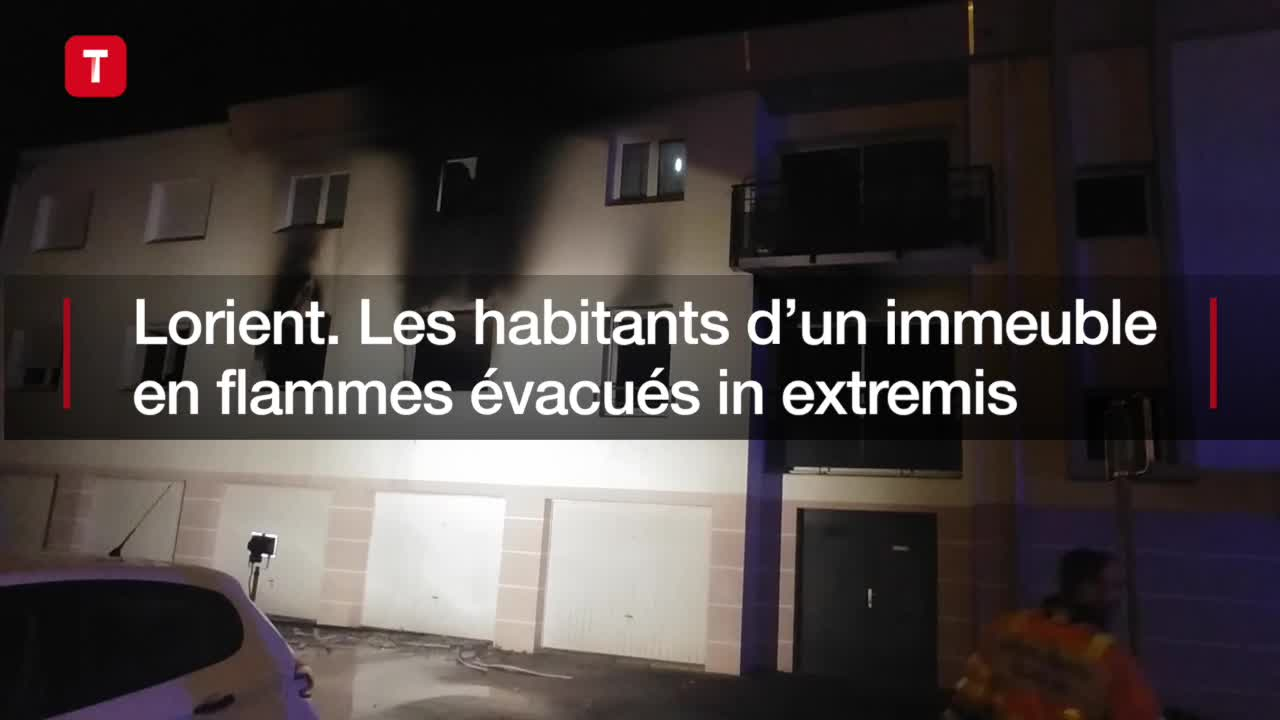 Lorient. Les habitants d’un immeuble en flammes évacués in extremis (Le Télégramme)