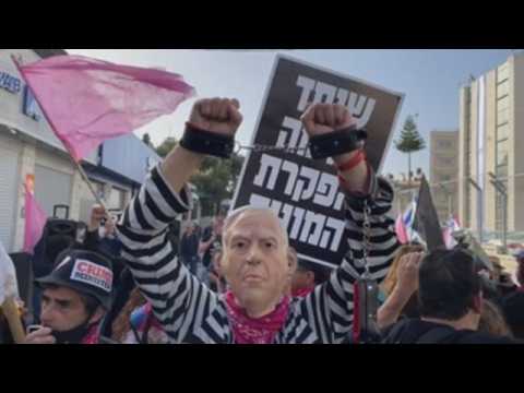 Protests for and against Netanyahu over his corruption trial