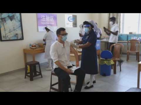 Chinese nationals in Sri Lanka get vaccinated with special Sinopharm shipment