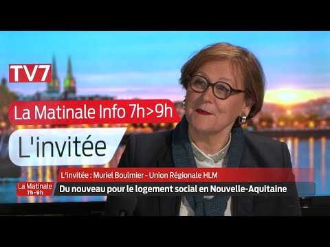 La Matinale | L'invitée | Muriel Boulmier, présidente de l'Union Régionale HLM Nouvelle-Aquitaine 