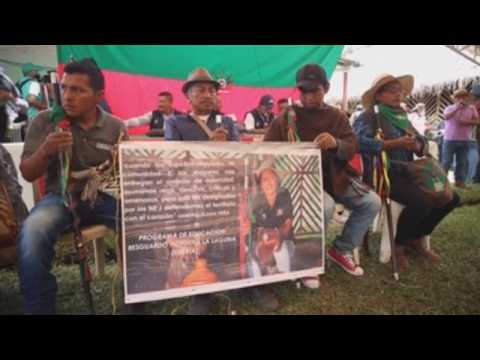 Hundreds mourn indigenous leader killed in Colombia's Cauca
