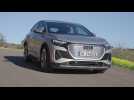 Audi Q4 Sportback e-tron in Floret silver Driving Video