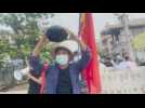 Thousands protest in Mandalay against military coup, in honor of political prisoners