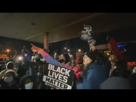 Crowds gather to celebrate in Minneapolis after Chauvin found guilty in George Floyd's death
