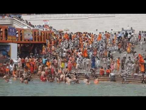 Thousands of Indian devotees take part in Kumbh Mela pilgrimage
