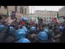 Protest against coronavirus restrictions, closures in Rome