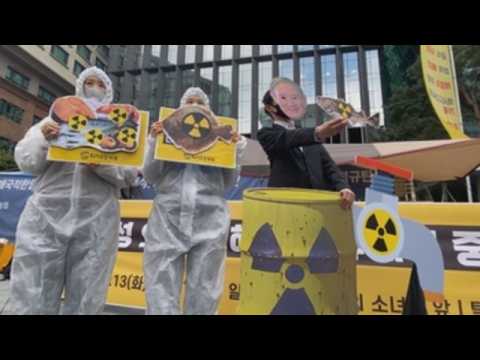 Protests in South Korea as Japan decides to dump Fukushima water into sea