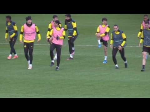 Borussia Dortmund gets ready for duel against Manchester City