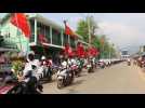 Hundreds protest in Myanmar's South, avoiding confrontation with security forces