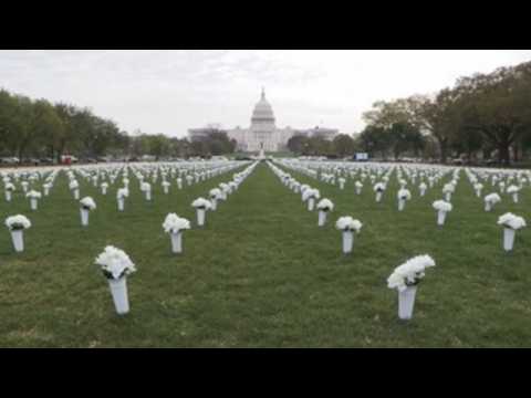 40,000 white roses in honor of gun violence victims