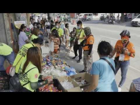 Community pantry initiative in Metro Manila amid coronavirus pandemic