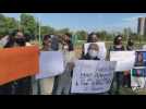Women protest in Islamabad against PM comments on veil, sexual violence