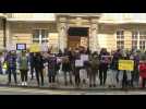 UK: Protest outside Myanmar embassy following ambassador's removal