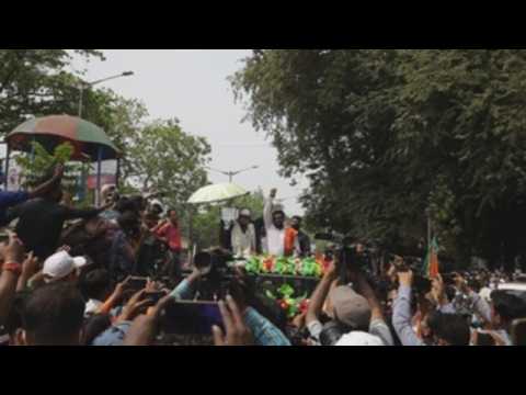 Bollywood actor attends BJP roadshow in Kolkata