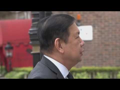 Arrival of the Myanmar ambassador to the London embassy
