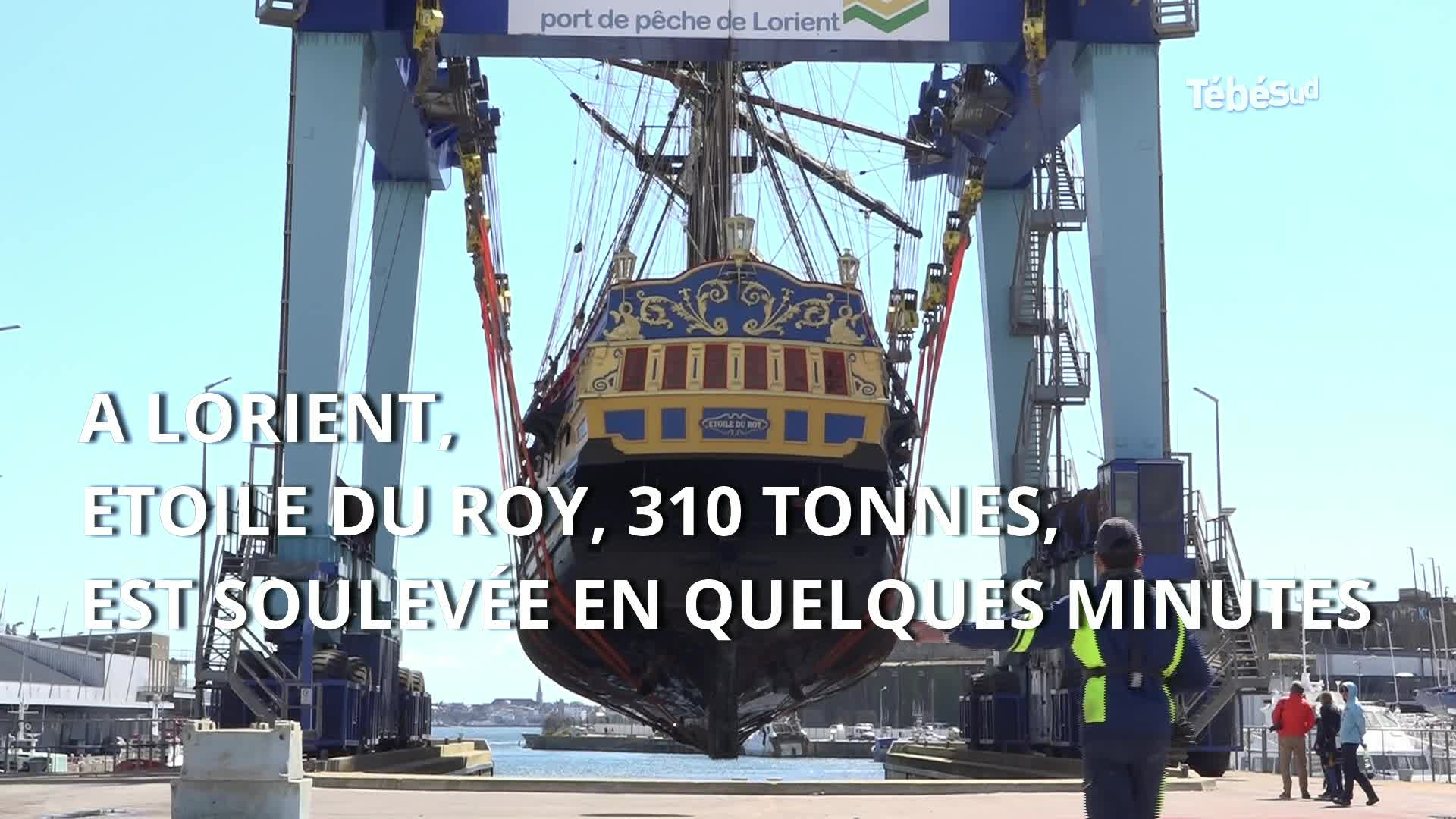 Lorient : escale technique pour Etoile du Roy avant un tournage en Espagne (Tébéo-TébéSud)